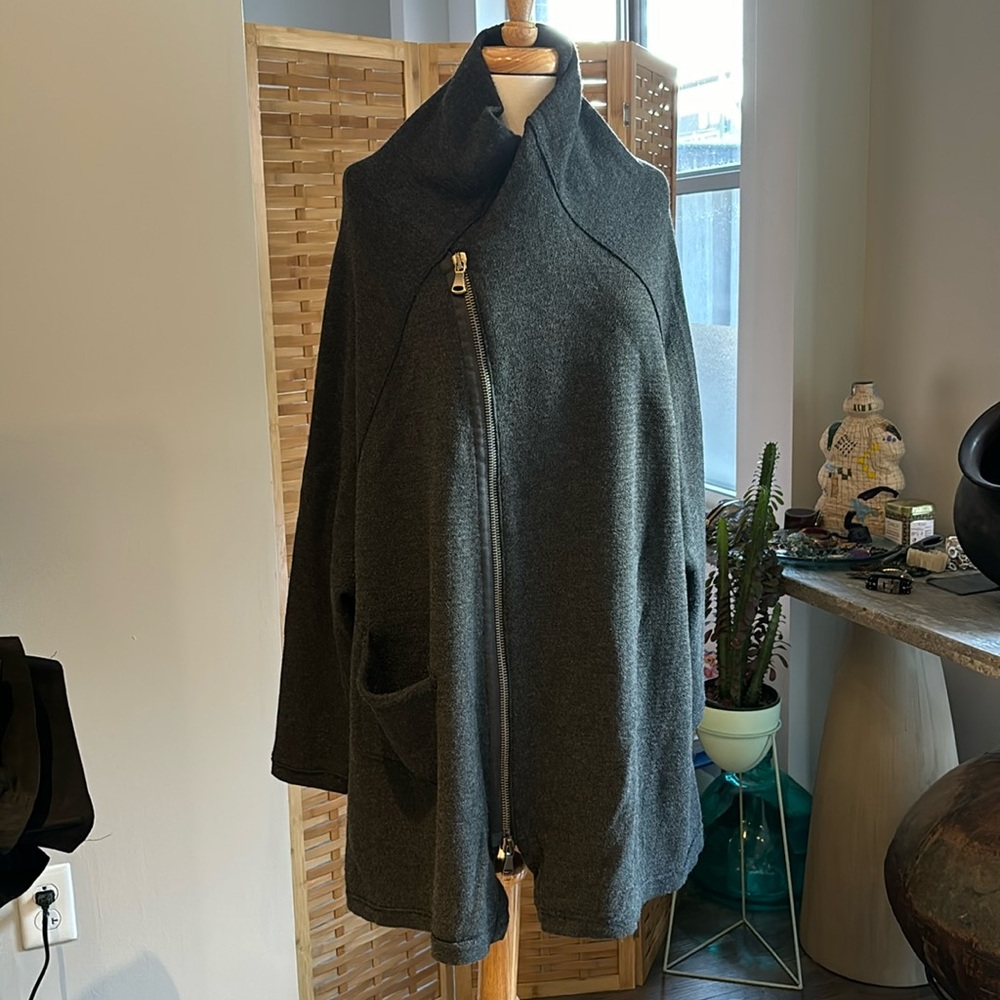 TRANSIT par-such hooded, zip sweater